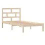 Einzelbettgestell aus Massivholz 90x190 cm von , Betten und Lattenroste - Ref: Foro24-3101183, Preis: 84,40 €, Rabatt: %