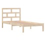 Solid wood single bed frame 90x190 cm by , Beds and slatted bases - Ref: Foro24-3101183, Price: 86,70 €, Discount: %