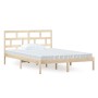Solid pine wood bed frame 140x200 cm by , Beds and slatted bases - Ref: Foro24-3101218, Price: 120,44 €, Discount: %