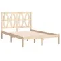 Solid pine wood bed frame 140x190 cm by , Beds and slatted bases - Ref: Foro24-3103978, Price: 116,67 €, Discount: %