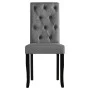 Dining chairs 4 units dark gray fabric by vidaXL, dining chairs - Ref: Foro24-245515, Price: 291,30 €, Discount: %