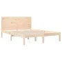 Solid pine wood bed frame 160x200 cm by , Beds and slatted bases - Ref: Foro24-3104163, Price: 155,23 €, Discount: %