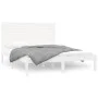 Solid white pine wood bed frame 160x200 cm by , Beds and slatted bases - Ref: Foro24-3104619, Price: 162,04 €, Discount: %