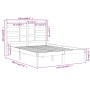 Small solid white wood double bed frame 120x190cm by , Beds and slatted bases - Ref: Foro24-3105766, Price: 120,95 €, Discoun...