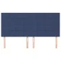 Cabeceros 4 unidades de tela azul 80x5x78/88 cm de , Cabeceros y pies de cama - Ref: Foro24-3116344, Precio: 117,45 €, Descue...
