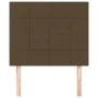 Headboards 2 units of dark brown fabric 100x5x78/88 cm by , Headboards and footboards - Ref: Foro24-3116325, Price: 58,33 €, ...