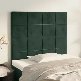 Headboards 2 units of dark green velvet 80x5x78/88 cm by , Headboards and footboards - Ref: Foro24-3116365, Price: 60,09 €, D...