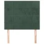 Cabeceros 2 unidades de terciopelo verde oscuro 80x5x78/88 cm de , Cabeceros y pies de cama - Ref: Foro24-3116365, Precio: 60...