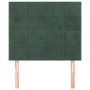 Kopfteile 2 Einheiten aus dunkelgrünem Samt 80x5x78/88 cm von , Kopf- und Fußteile - Ref: Foro24-3116365, Preis: 53,64 €, Rab...