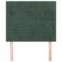 Kopfteile 2 Einheiten aus dunkelgrünem Samt 90x5x78/88 cm von , Kopf- und Fußteile - Ref: Foro24-3116371, Preis: 70,92 €, Rab...