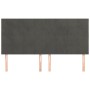Kopfteile 4 Einheiten aus dunkelgrauem Samt 100x5x78/88 cm von , Kopf- und Fußteile - Ref: Foro24-3116399, Preis: 110,79 €, R...