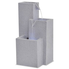 LED-beleuchteter Zimmerwasserbrunnen aus Polyresin von vidaXL, Brunnen und Wasserfälle - Ref: Foro24-244291, Preis: 61,23 €, ...