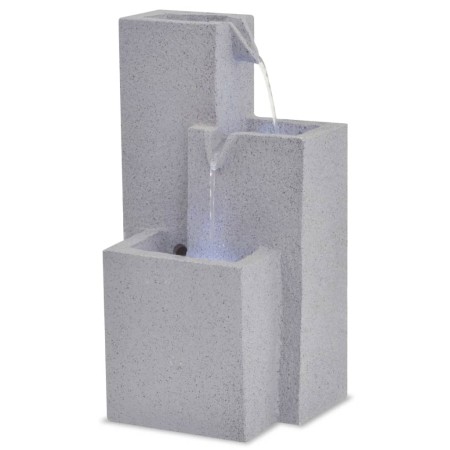 LED-beleuchteter Zimmerwasserbrunnen aus Polyresin von vidaXL, Brunnen und Wasserfälle - Ref: Foro24-244291, Preis: 61,41 €, ...