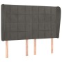 Kopfteil mit dunkelgrauen Samtohren 147x23x118/128 cm von , Kopf- und Fußteile - Ref: Foro24-3118005, Preis: 111,25 €, Rabatt: %
