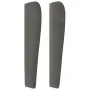 Kopfteil mit dunkelgrauen Samtohren 147x23x118/128 cm von , Kopf- und Fußteile - Ref: Foro24-3118005, Preis: 108,39 €, Rabatt: %