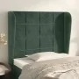 Kopfteil mit dunkelgrünen Samtohren 93x23x118/128 cm von , Kopf- und Fußteile - Ref: Foro24-3117995, Preis: 92,37 €, Rabatt: %