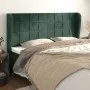 Kopfteil mit dunkelgrünen Samtohren 163x23x118/128cm von , Kopf- und Fußteile - Ref: Foro24-3118013, Preis: 131,56 €, Rabatt: %