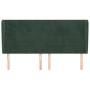 Headboard with dark green velvet ears 163x23x118/128cm by , Headboards and footboards - Ref: Foro24-3118013, Price: 112,02 €,...