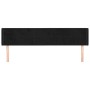 Kopfteil aus schwarzem Samt, 163 x 16 x 78/88 cm von , Kopf- und Fußteile - Ref: Foro24-3118824, Preis: 75,82 €, Rabatt: %