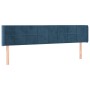 Dunkelblaues Samtkopfteil 163x16x78/88 cm von , Kopf- und Fußteile - Ref: Foro24-3118826, Preis: 65,74 €, Rabatt: %