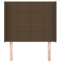 Kopfteil mit dunkelbraunen Stoffohren 103x16x118/128 cm von , Kopf- und Fußteile - Ref: Foro24-3119573, Preis: 70,99 €, Rabat...