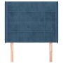 Kopfteil mit dunkelblauen Samtohren 83x16x118/128 cm von , Kopf- und Fußteile - Ref: Foro24-3119614, Preis: 69,70 €, Rabatt: %