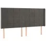 Kopfteil mit dunkelgrauen Samtohren 163x16x118/128 cm von , Kopf- und Fußteile - Ref: Foro24-3119635, Preis: 137,44 €, Rabatt: %