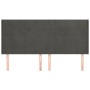 Headboard with dark gray velvet ears 163x16x118/128 cm by , Headboards and footboards - Ref: Foro24-3119635, Price: 127,16 €,...