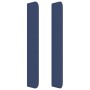 Cabecero con orejas de tela azul 163x16x118/128 cm de , Cabeceros y pies de cama - Ref: Foro24-3119592, Precio: 112,35 €, Des...