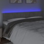 Hellgraues Samtkopfteil mit LED 160x5x78/88 cm von , Kopf- und Fußteile - Ref: Foro24-3121666, Preis: 67,22 €, Rabatt: %