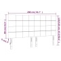 Kopfteil mit LED-Leuchten, dunkelgrauer Samt, 200 x 5 x 118/128 cm von , Kopf- und Fußteile - Ref: Foro24-3122491, Preis: 119...