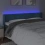 LED-Kopfteil aus dunkelblauem Samt, 163 x 16 x 78/88 cm von , Kopf- und Fußteile - Ref: Foro24-3123294, Preis: 76,46 €, Rabat...