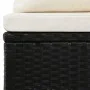 4-teiliges Gartenmöbel-Set und schwarze synthetische Rattankissen von vidaXL, Gartensets - Ref: Foro24-44107, Preis: 381,57 €...