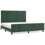 Dunkelgrüner Samtbettrahmen mit Kopfteil 180x200 cm von , Betten und Lattenroste - Ref: Foro24-3125772, Preis: 273,17 €, Raba...