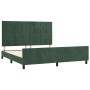 Dunkelgrüner Samtbettrahmen mit Kopfteil 180x200 cm von , Betten und Lattenroste - Ref: Foro24-3125772, Preis: 273,17 €, Raba...