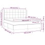 Boxspringbett mit dunkelblauer Samtmatratze 160x200 cm von , Betten und Lattenroste - Ref: Foro24-3129223, Preis: 556,27 €, R...