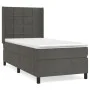 Box spring bed with dark gray velvet mattress 80x200 cm by , Beds and slatted bases - Ref: Foro24-3132646, Price: 330,80 €, D...
