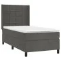 Box spring bed with dark gray velvet mattress 80x200 cm by , Beds and slatted bases - Ref: Foro24-3132646, Price: 330,80 €, D...