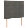 Cama box spring con colchón terciopelo gris oscuro 80x200 cm de , Camas y somieres - Ref: Foro24-3132646, Precio: 321,04 €