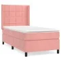 Box spring bed with pink velvet mattress 80x200 cm by , Beds and slatted bases - Ref: Foro24-3132650, Price: 329,18 €, Discou...