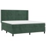 Boxspringbett mit dunkelgrüner Samtmatratze 160x200 cm von , Betten und Lattenroste - Ref: Foro24-3132690, Preis: 586,05 €, R...