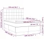 Box spring bed with mattress and LED pink velvet 140x200 cm by , Beds and slatted bases - Ref: Foro24-3136130, Price: 481,85 ...