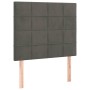 Cama box spring con colchón terciopelo gris oscuro 80x200 cm de , Camas y somieres - Ref: Foro24-3137810, Precio: 354,87 €, D...