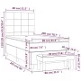 Box spring bed with dark gray velvet mattress 80x200 cm by , Beds and slatted bases - Ref: Foro24-3137810, Price: 351,73 €, D...