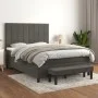 Cama box spring con colchón terciopelo gris oscuro 140x200 cm de , Camas y somieres - Ref: Foro24-3137846, Precio: 507,23 €, ...