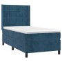Box spring bed with mattress and LED dark blue velvet 80x200 cm by , Beds and slatted bases - Ref: Foro24-3139533, Price: 295...