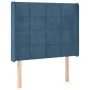 Box spring bed with mattress and LED dark blue velvet 80x200 cm by , Beds and slatted bases - Ref: Foro24-3139533, Price: 327...
