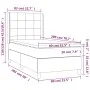 Boxspringbett mit Matratze und LED dunkelblauem Samt 80x200 cm von , Betten und Lattenroste - Ref: Foro24-3139533, Preis: 327...