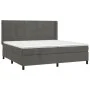 Box spring bed with mattress and LED dark gray velvet 200x200 cm by , Beds and slatted bases - Ref: Foro24-3139584, Price: 61...