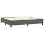 Box spring bed with mattress and LED dark gray velvet 200x200 cm by , Beds and slatted bases - Ref: Foro24-3139584, Price: 61...